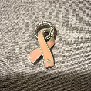 Brighton Pink Ribbon Pendant Charm
